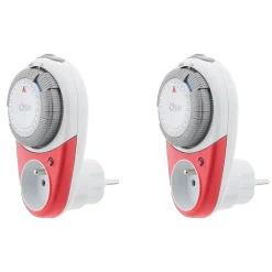 Otio Lot de 2 programmateurs quotidiens T-10 - Rouge -