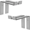 Ml-Design Equerre De Fixation-Lot de 4 équerre d'Etagere murale équerre fixation en métal gris