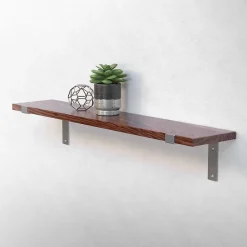 Ml-Design Equerre De Fixation-Lot de 4 équerre d'Etagere murale équerre fixation en métal gris