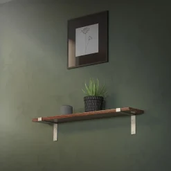 Ml-Design Equerre De Fixation-Lot de 4 équerre d'Etagere murale équerre fixation en métal gris