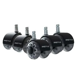 Finebuy Roulette Et Roue-Lot de 5 Roulettes Universelles Robustes à Roulement Moderne Pivotant
