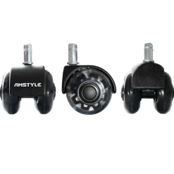 Finebuy Lot de 5 Roulettes Universelles Robustes à Roulement Moderne Pivotant