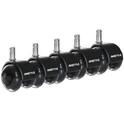 Finebuy Lot de 5 Roulettes Universelles Robustes à Roulement Moderne Pivotant