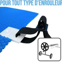 Linxor Lot de 8 Sangles pour enrouleur de bâche à bulles -