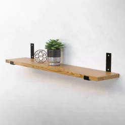 Ml-Design Equerre De Fixation-Lot de 4 support d'Etagere murale équerre fixation en métal noir