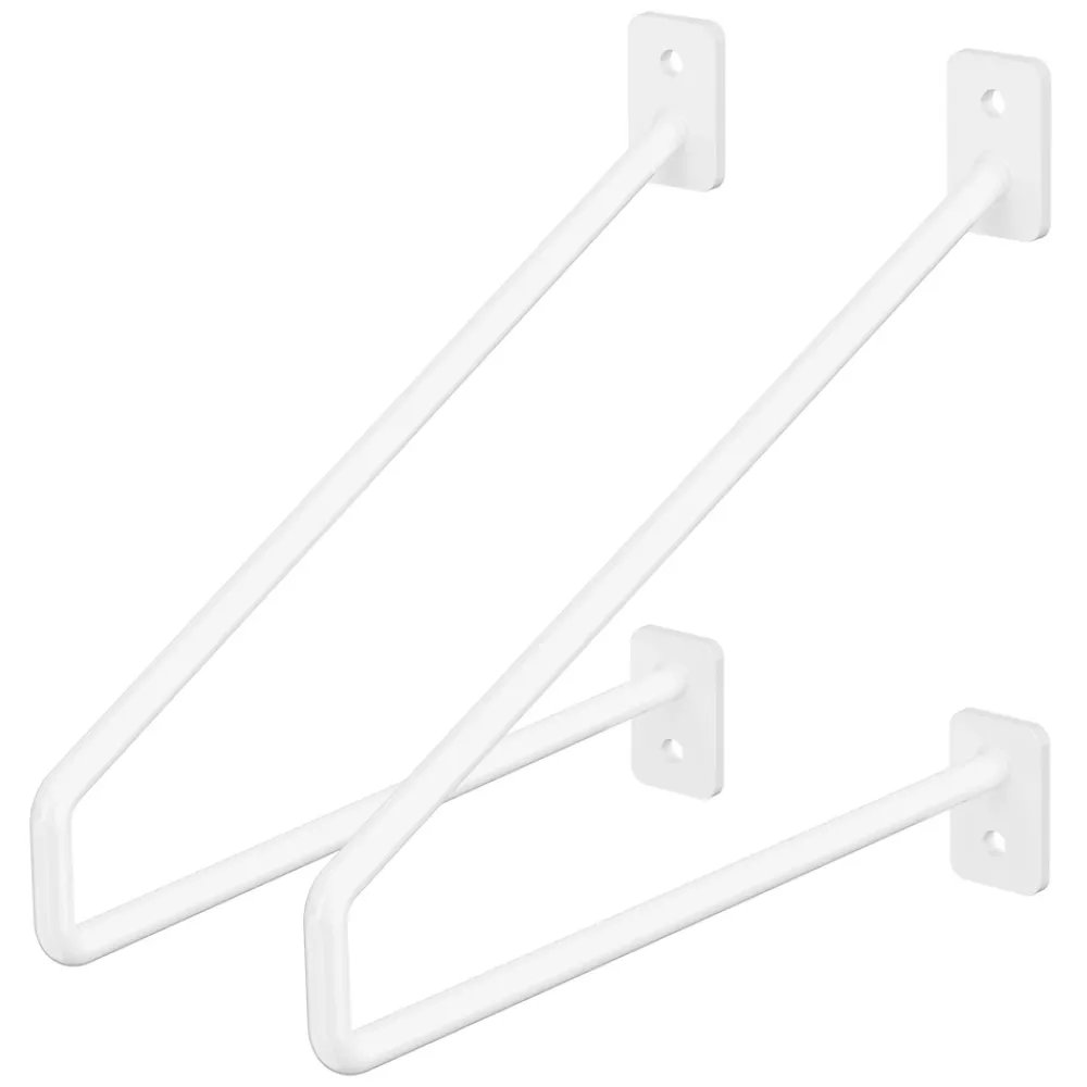 Ml-Design Equerre De Fixation-Lot de 2 supports d'Etagere murale console décorative en acier