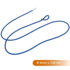 Linxor Sangle-Lot de 10 tendeurs cabiclic - 1 embout et 1 boucle - 120 cm - Bleu -