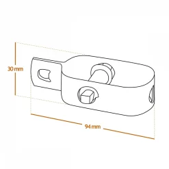 Linxor Lot de 10 tendeurs en acier galvanisé N2 pour fil de grillage -