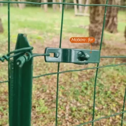 Linxor Tendeur, Sandow Et Élastique-Lot de 10 tendeurs en acier galvanisé plastifié N3 pour fil de grillage - Vert -