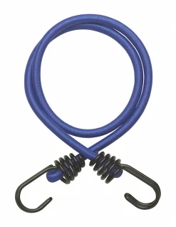 Thirard Lot de 2 tendeurs en caoutchouc à crochets, 8mmx80cm, bleu -