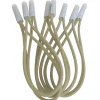 Linxor Lot de 10 tendeurs sandows Cabiclic avec embout basculant - Beige -