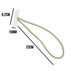 Linxor Lot de 10 tendeurs sandows Cabiclic avec embout basculant - Beige -