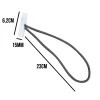 Linxor Sangle-Lot de 10 tendeurs sandows Cabiclic avec embout basculant - Gris -