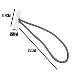 Linxor Sangle-Lot de 10 tendeurs sandows Cabiclic avec embout basculant - Gris -