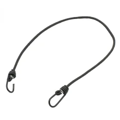 Linxor Lot de 10 tendeurs sandows élastiques avec 2 crochets - 150 cm - Noir -