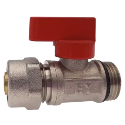 Monmobilierdesign Vanne D'Arrêt-Lot de 1 Vanne à bille sphérique 1/2