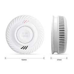 Kyf Détecteur De Fumée|Détecteur De Fumée-Lot de 2x Détecteur de fumée CE Pile 10 ans scellée connecté Wifi