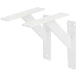 Ml-Design Equerre De Fixation-Lot 2 Equerres d'Etagere suspendue support mural en aluminium