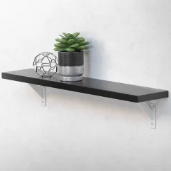 Ml-Design Equerre De Fixation-Lot 2 Equerres d'Etagere suspendue support mural en aluminium