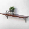 Ml-Design Lot 2 Equerres d'Etagere suspendue support mural en aluminium