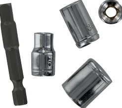 Tivoly Lot 5 pièces - 4 douilles 6/8/10/13 mm et 1 porte-douille hex 6,35 mm (1/4'') - 11501420001