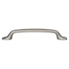 GoodHome Poignée De Meuble-Lot 6 poignées de meuble nœud Govlin aluminium effet nickel satin gris l.164mm x l.20mm x H. 24mm entraxe 128mm
