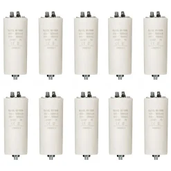 Nedis Fusible-LOT 10 x Condensateur 60MF 60 MF 450V 5060 HZ Condo Moteur Cosses