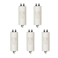 Nedis LOT 5 x Condensateur 25.0UF 450 V à Cosses CONDO 25MF