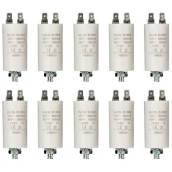 Nedis LOT 10 X CONDENSATEUR 4.5UF 450 V + COSSES CONDO 4,5MF