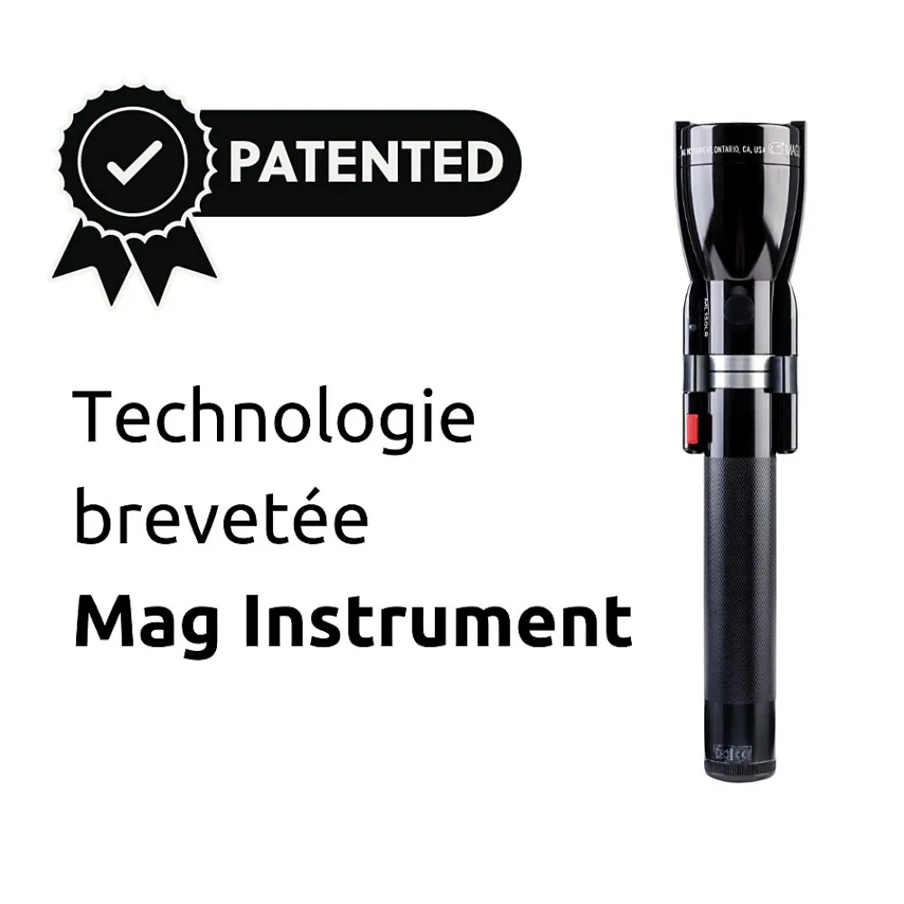 Maglite ML150LR Lampe torche LED rechargeable avec batterie Lithium - Noir