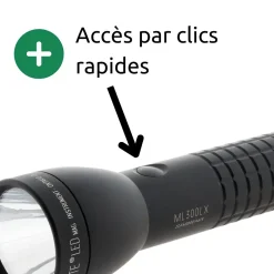 Maglite Lampe Torche-ML300LX Lampe torche LED 2x piles D - Noir