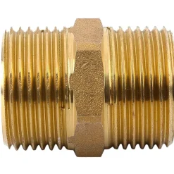 Monmobilierdesign Raccord À Visser-Mamelon laiton égal mâle mâle à visser diam 3/8" - lot de 5