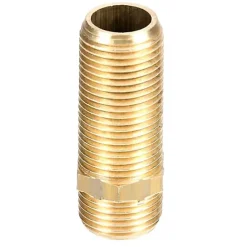Garis Mamelon long double mâle 40mm 15/21 laiton - - D04103B