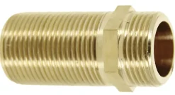 Garis Mamelon long double mâle 40mm 15/21 laiton - - D04103B