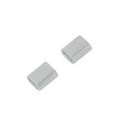 Diall Manchon à sertir vendu par 2 en aluminium pour câble Ø.3 mm