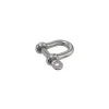 Vis Express Crochet À Visser-Manille Droite Forgée axe imperdable Inox A4 Diamètre 5 - 5 pièces