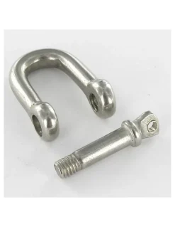 Vis Express Crochet À Visser-Manille Droite Forgée Inox A4 Diamètre 10 - 2 pièces