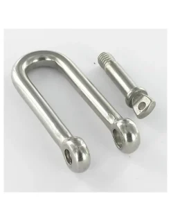 Vis Express Crochet À Visser-Manille Droite Longue Forgée Inox A4 Diamètre 6 - 5 pièces