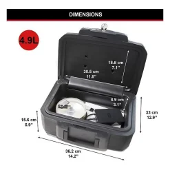 Master Lock Coffre-Fort-Malette de sécurité / Coffre fort - Anti feu et étanche - Format S - 4,9L
