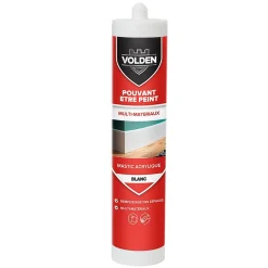 Volden Mastic, Cartouche Joint Et Silicone-Mastic acrylique multi-matériaux blanc 280ml