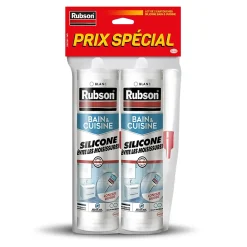 Rubson Mastic bain et cuisine 2x280ml