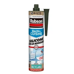 Rubson Mastic, Cartouche Joint Et Silicone-Mastic bain et cuisine transparent 280ml