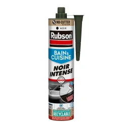 Rubson Mastic, Cartouche Joint Et Silicone-Mastic bain et cuisine noir 280ml