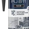Bostik Mastic, Cartouche Joint Et Silicone-Mastic colle Flexpro PU 811 noir 300ml
