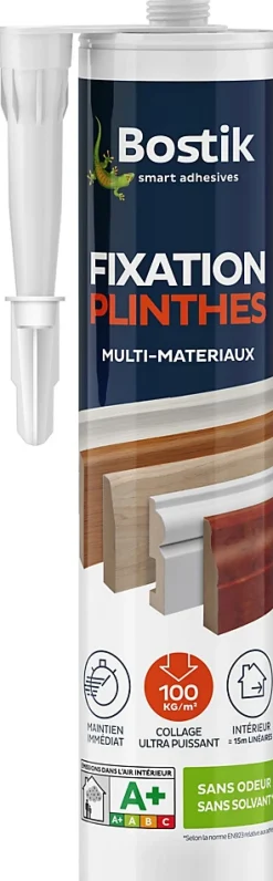 Bostik Mastic colle fixation plinthe 310 ml