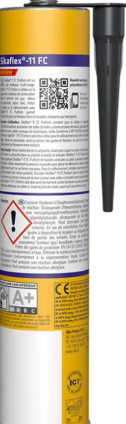 Sika Mastic, Cartouche Joint Et Silicone-Mastic colle gris flex 11 FC + 300 ml