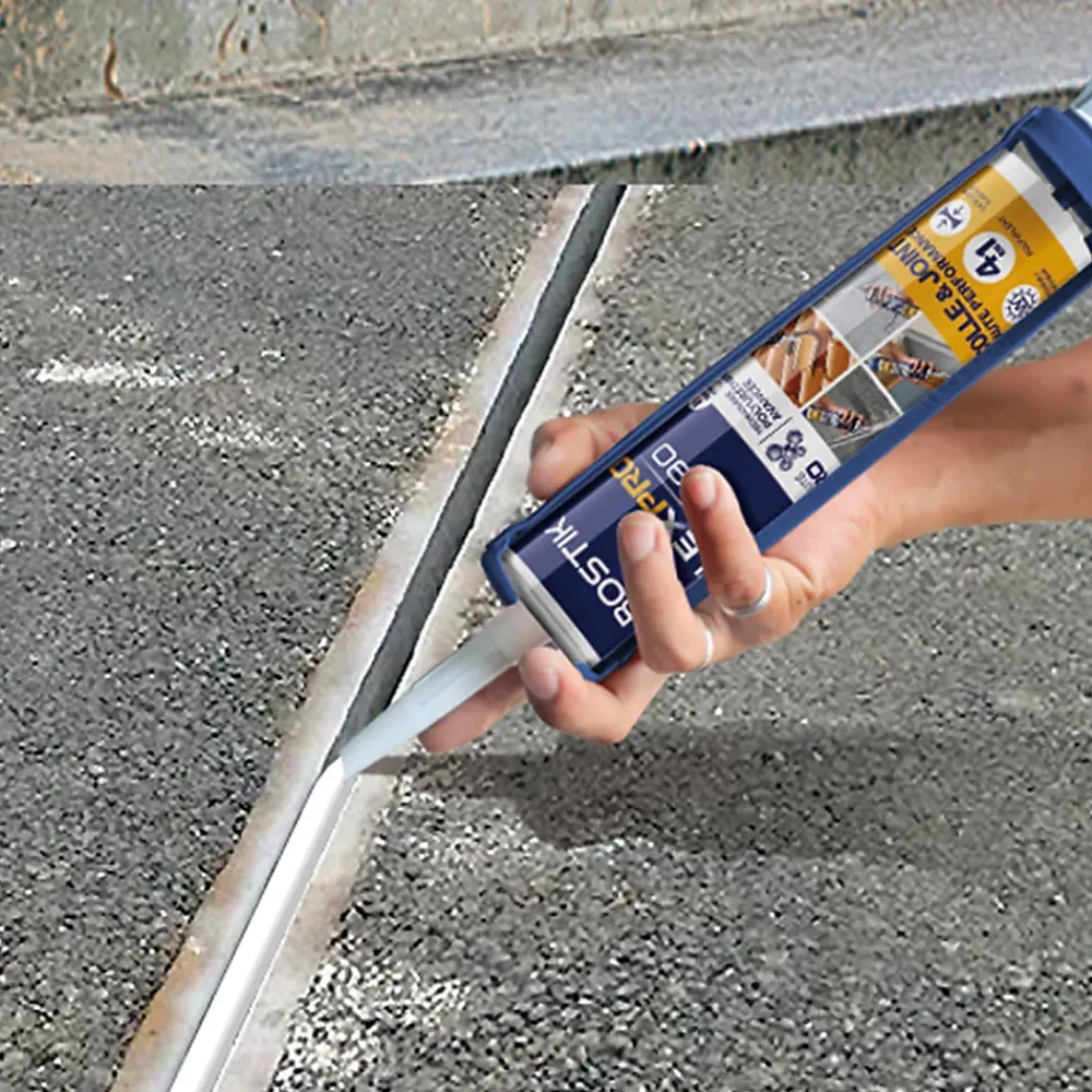 Bostik Mastic, Cartouche Joint Et Silicone-Mastic colle haute performance Flexpro pu 511 300 ml blanc