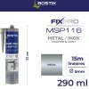 Bostik Mastic, Cartouche Joint Et Silicone-Mastic colle métal et inox 290 ml