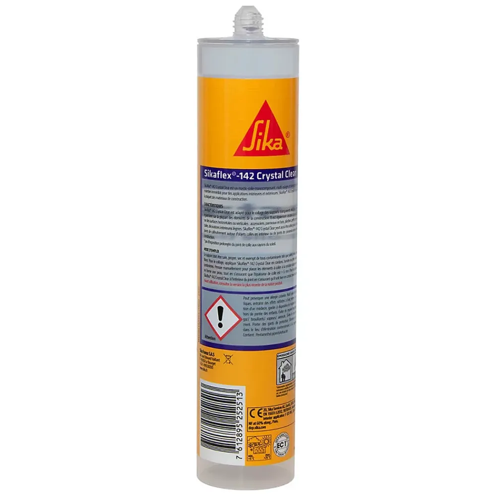 Sika Mastic colle multi-usages transparent flex Crystal Clear 300 gr