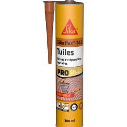 Sika Mastic, Cartouche Joint Et Silicone-Mastic colle flex 145 terre cuite pour réparation et collage souple de tuiles 300ml